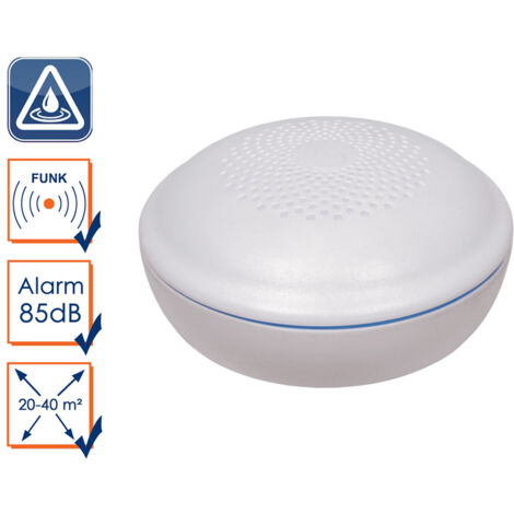 Wassermelder Mit Alarm - 80dB Für Küche Und Bad Gegen Wasserschäden