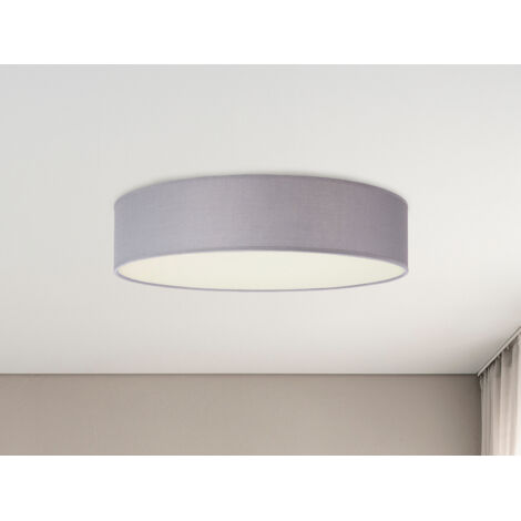 Deckenlampe CEILING DREAM, Stoff Grau / Abdeckung satiniert, Ø 40cm