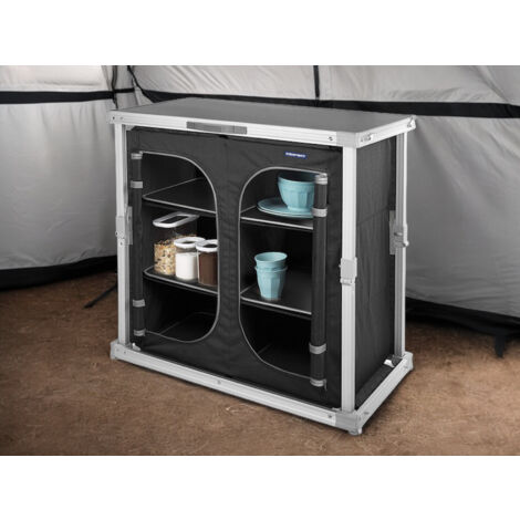 Campart Travel Camping-Küchen-Regal Polyester, Aluminium KI-0758 Toledo (1/5)