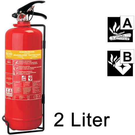 Handlicher Schaumlöscher, 2 Liter, Feuerklassen A, B, Brandbekämpfung