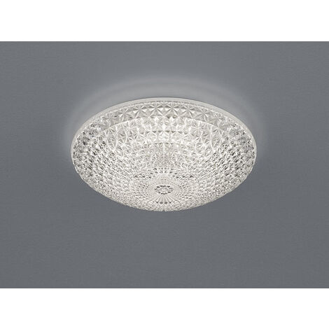 LED Deckenleuchte Rund, 30 Cm, Alabaster Glas – Dimmbare Dielenleuchte Mit E27 Fassung, 8,5 W, Warmweiß (3000K), IP20