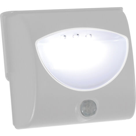 LED Treppenlicht Orientierungslicht mit Bewegungsmelder, Batteriebetrieb, Silber (1/4)