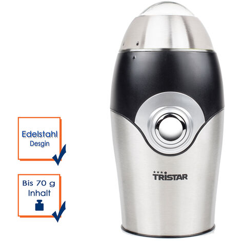 Edelstahl Kaffeemühle, 150W, Hackmesser aus Edelstahl, Sicherheitsverschluß (1/5)