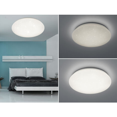 LED Deckenleuchte HIKARI Weiß Sternenhimmel Stufendimmer, Ø 74cm (1/5)