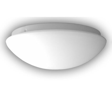 LED Deckenleuchte Rund – Alabaster Glas Mit Altmessing – Dimmbar, 30 Cm Ø