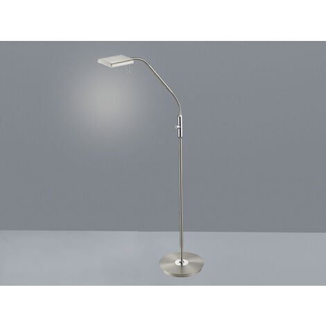 LED Stehleuchte BERGAMO Silber flexibel Sensordimmer - Höhe 135cm