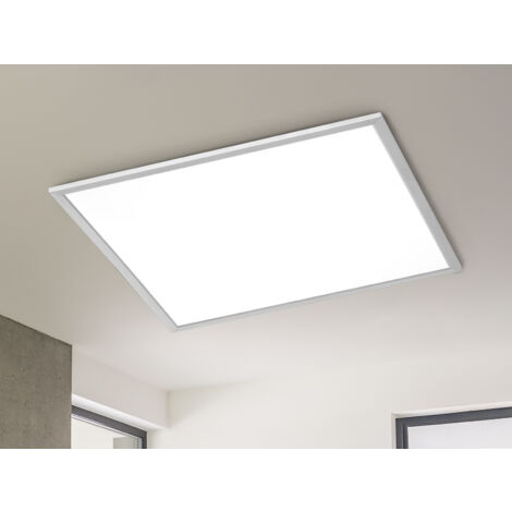 Große LED Deckenleuchte PHOENIX extrem flach dimmbar, Quadrat 62cm