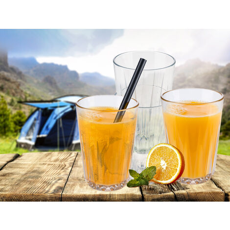 4-er Set Trinkbecher 150ml aus Tritan, unzerbrechliche Kindergläser Kristallklar (1/5)