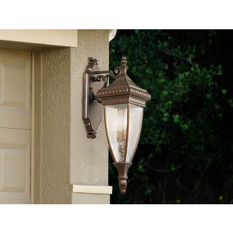 Elstead Venetian Rain - 2 Light Outdoor Medium Wandlaterne Light Brushed Bronze IP44, E14 (1/5)