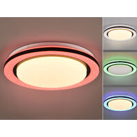 LED Deckenleuchte CARTIDA Fernbedienung Sternenhimmel Farbwechsel, Ø 38cm