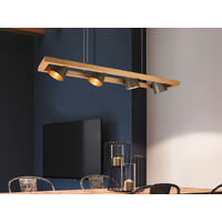 Trio Leuchten Pendelleuchte Bell 4-flammig nickel antik Pendelleuchte