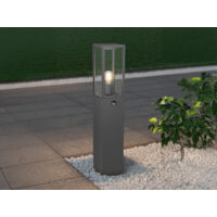 LED Pollerleuchte mit Bewegungsmelder in Anthrazit, Höhe 80cm