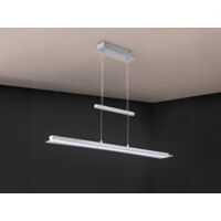 LED Pendelleuchte SMASH Silber dimmbar & höhenverstellbar, Breite 100cm