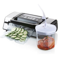 Schneller Vakuumierer, -0,9bar für Lebensmittel & Flüssigkeiten mit Marinadeset