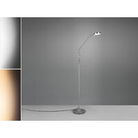 LED Stehleuchte MONZA dimmbar mit Flexarm, Höhe 145cm, Silber