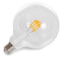 LED Deko Globe Leuchtmittel Geschenk Gold mit E27 Fassung