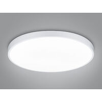 Große LED Deckenleuchte WACO Weiß extern dimmbar, hell mit 12.400 Lumen Ø 75cm