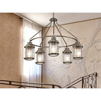 LED Industrial Pendelleuchte für Innen & Außen, Bronze Ø66cm