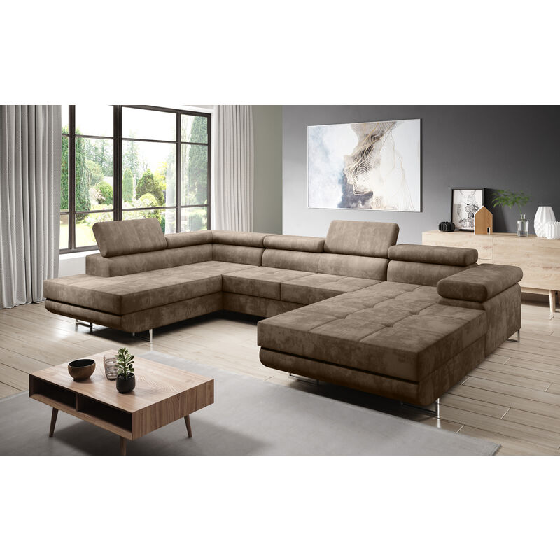 PS Schlafsofa 03 Couch U-Form U-Sofa FURNIX Schlaffunktion Zante Sofa