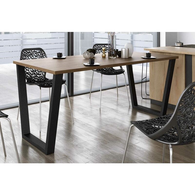 FURNIX Esstisch Tisch für Esszimmer Küche Trapezbeine CEZARRO185x67 cm  Lancelot