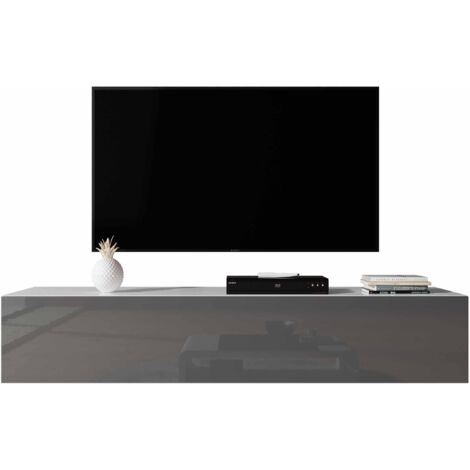 Moderner TV-Schrank Lowboard 160cm In Weiß - Stauraum Wunder Mit Schubladen & Klappfront