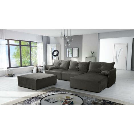 FURNIX Polstersofa in L-Form ELONE SYSTEM 2 Couch mit Sitzbank RL38 ...