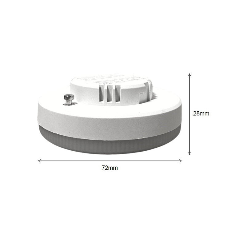 Ampoule LED plate culot GX53 LED 7W 4000K blanc froid 700lm ARIC 2992