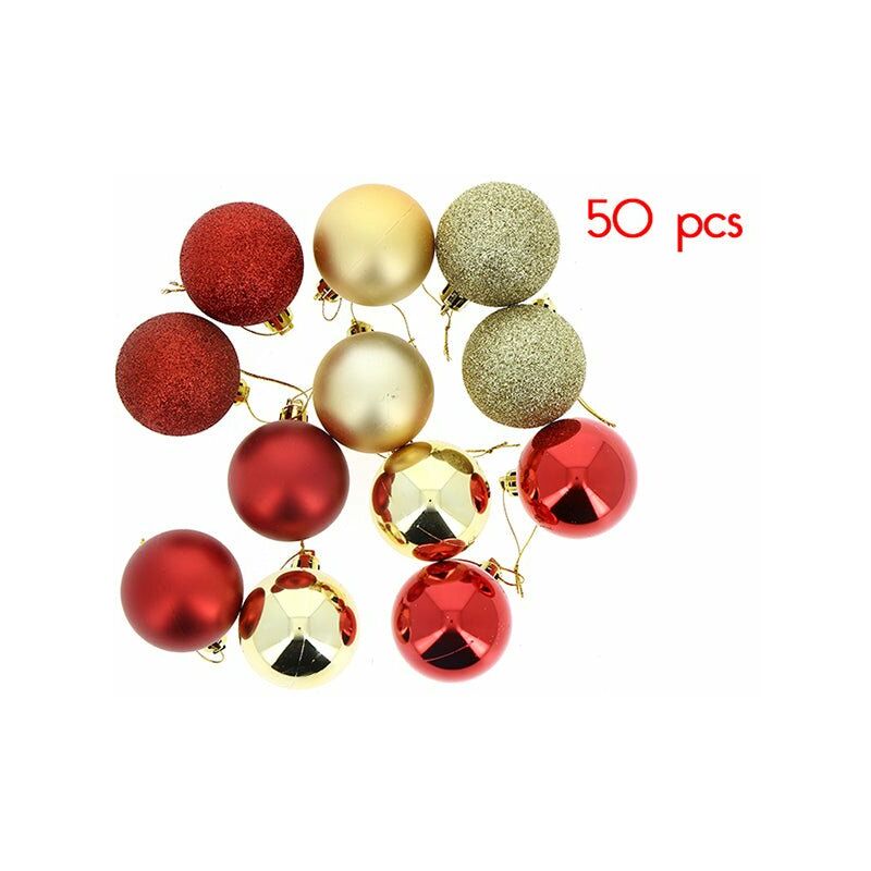 4 Boules De Noël Rouge En Forme De S - 8 Cm, Avec Paillettes, Décoration Sapin Ou Table, Légères En Mousse