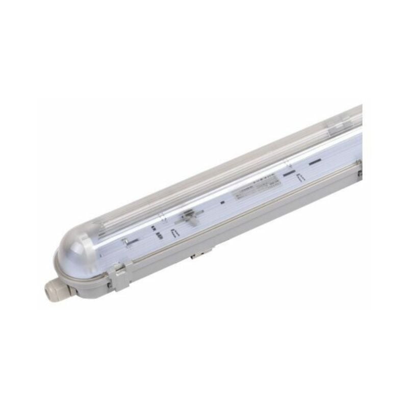 Réglette LED étanche câblage traversant 150cm 55W 4000K IP65 CREALYS