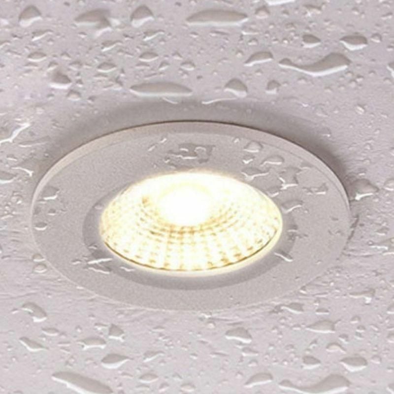 Spot LED Anti-Feu Encastrable 10W IP65 Rond Blanc - Température de couleur  variable - SILUMEN