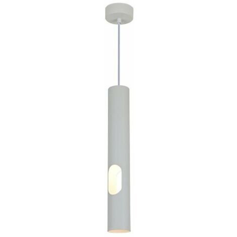 Suspension Perforée 40cm pour Ampoule GU10 - Blanc - SILUMEN (1/5)