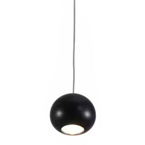 Luminaire Suspendu Rond pour Rail Magnétique 48V 10W Noir - Blanc Chaud - SILUMEN (1/5)