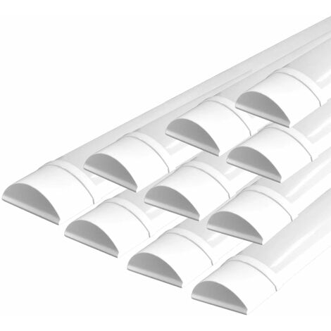 Réglette LED 120cm 30W IP40 - Pack de 10 / Blanc Froid  - SILUMEN