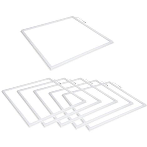 Dalle LED Cadre Lumineux 60x60 Slim 36W BLANC (Pack de 6) - Blanc Chaud - SILUMEN