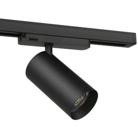 Spot LED sur Rail COB Triphasé 30W 36° Noir - Garantie 5 ans - Blanc Neutre - SILUMEN (1/3)