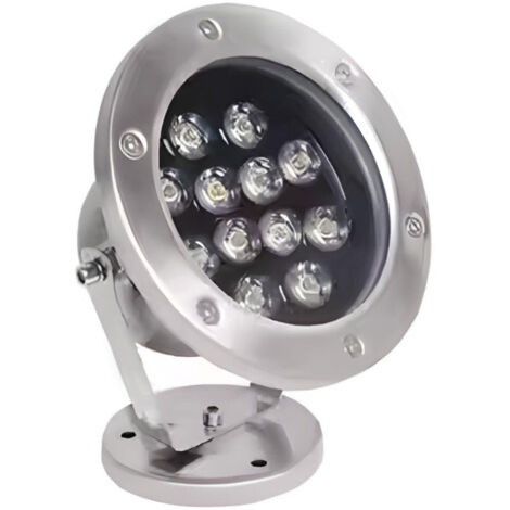 Lampe de Piscine 24W Submersible Acier Inoxydable IP68 DC24V - Blanc Neutre - SILUMEN (1/5)