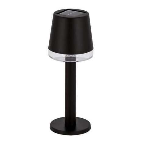 Lampe de Table Solaire Extérieure Noire Sans Fil - Blanc Chaud  - SILUMEN (1/2)