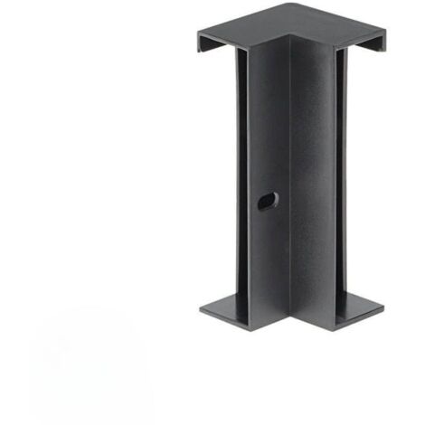 Connecteur d'Angle pour Profilé Aluminium Plinthe Couleur Noir - SILUMEN