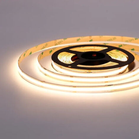 Ruban LED COB 5M 24V 10W/M IP20 480LED/m - Blanc Neutre - SILUMEN