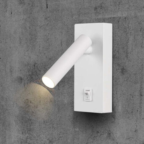 Lampe Murale 2W avec Interrupteur Blanc - Blanc Chaud  - SILUMEN (1/5)
