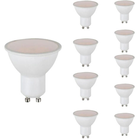 Pack de 10 - Ampoule LED GU10 4.5W 110° - Blanc Chaud - SILUMEN (1/5)