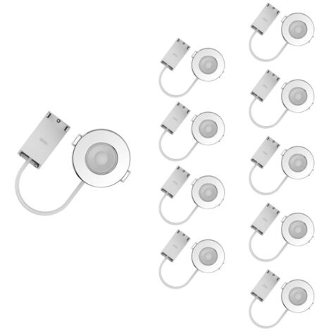 Spot LED étanche IP65 Encastrable Dimmable CCT 6W Alu - Pack de 10 - SILUMEN