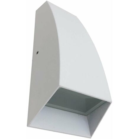 Applique Murale LED 7W IP44 Double Faisceaux BLANC - Blanc Chaud - SILUMEN (1/5)