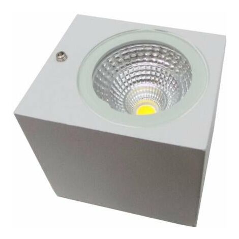 Applique Murale LED 3W IP44 Design Carré BLANC - Blanc Neutre - SILUMEN (1/4)