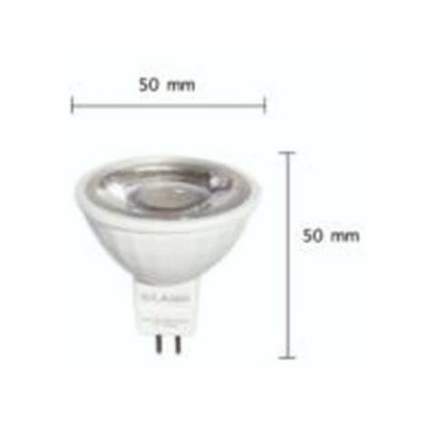Ampoule LED GU5.3 / MR16 12V 8W SMD 80° - Unité / Blanc Chaud  - SILUMEN