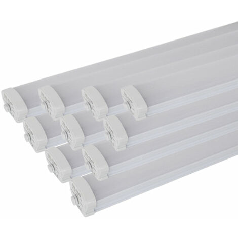 Réglette LED étanche 120cm 36W IP65 - Pack de 10 / Blanc Neutre  - SILUMEN