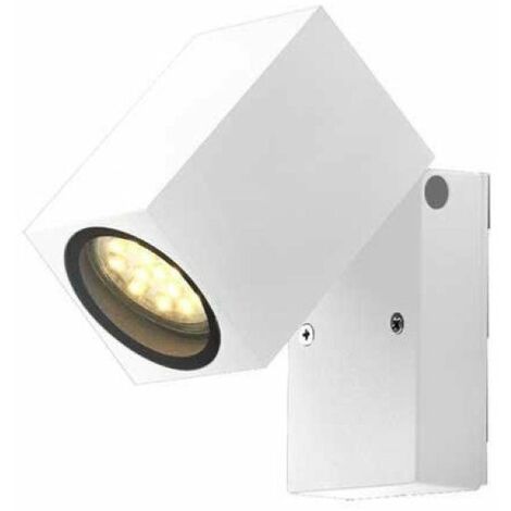 Applique Murale LED IP44 Orientable pour ampoule GU10 - Blanc - SILUMEN
