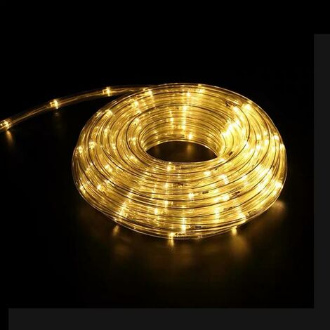 Guirlande LED 220V IP44 - 20m / Blanc Chaud - SILUMEN (1/5)