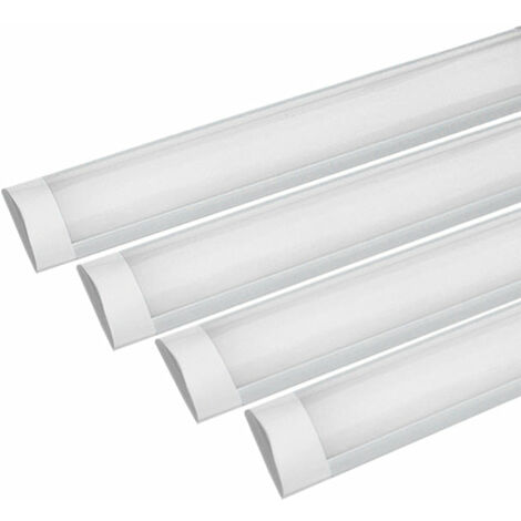 Réglette LED 60cm 18W - Pack de 4 / Blanc Neutre  - SILUMEN