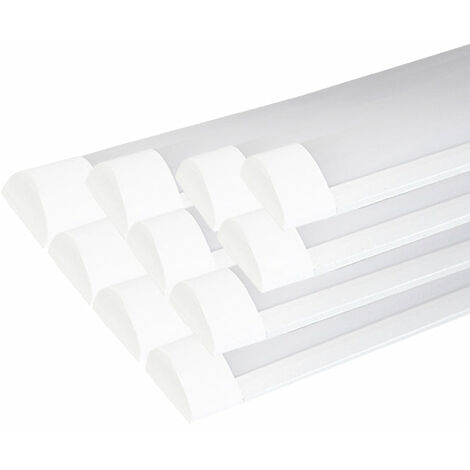 Réglette LED 60cm 18W - Pack de 10 / Blanc Froid  - SILUMEN